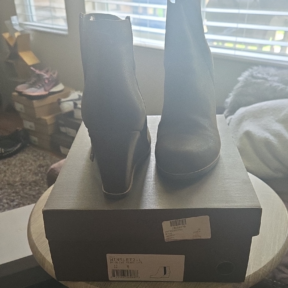 Paolo Green Heeled Boots